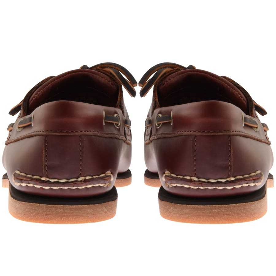 timberland classic boat shoe md brown full grain